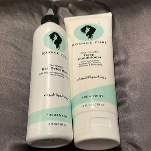 Bounce Curl Treatment Bundle - Turmeric Detox Mask & Ayurvedic Deep Conditioner